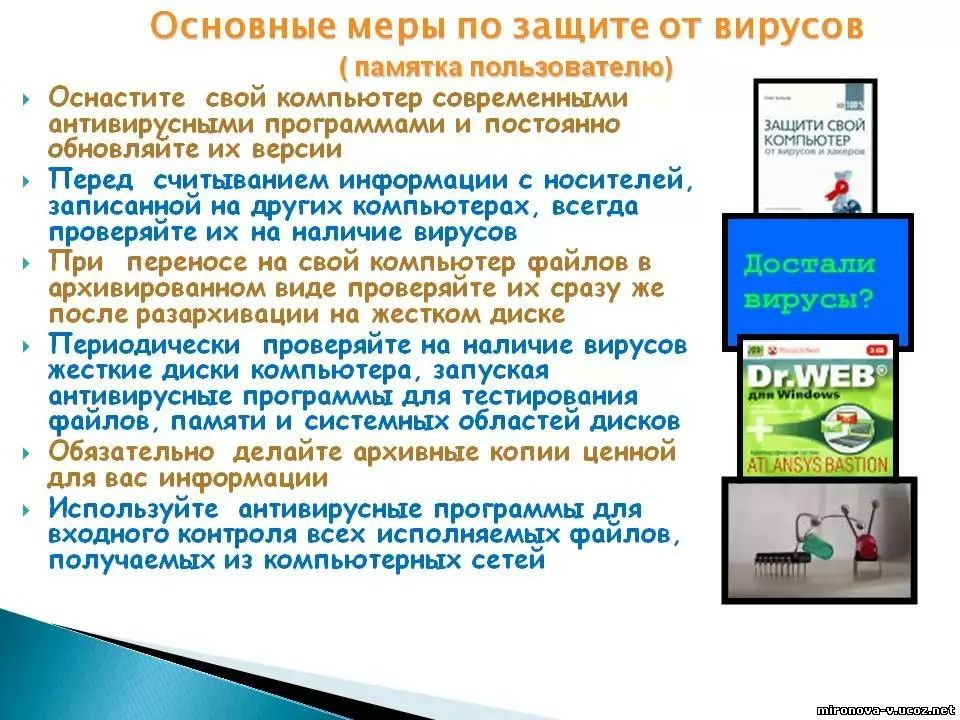 Защита информации антивирусные программы